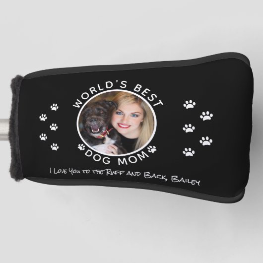 Beste Mama Benutzerdefinierter Pet Foto Name Schwa Golf Headcover (Vorderseite)