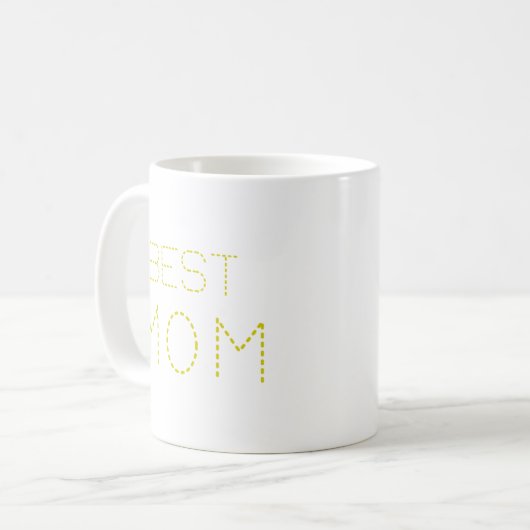 Beste Mama Beste Mama je Beste Mutter Kaffeetasse (Vorderseite Links)