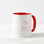 Beste Mama Beste Mama je Beste Mutter Tasse (VorderseiteRechts)