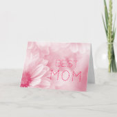 Beste Mama Beste Mama je pastellfarben elegant flo Karte (Vorderseite)
