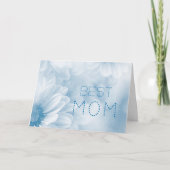 Beste Mama Beste Mama je pastellfarben elegant flo Karte (Vorderseite)