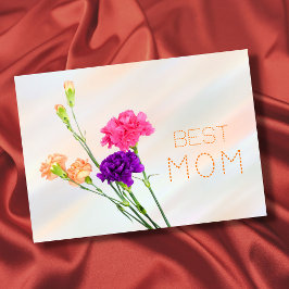 Beste Mama Beste Mama je pastellfarben elegant flo Karte