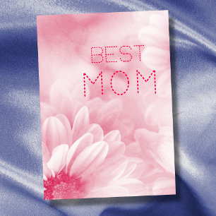 Beste Mama Beste Mama je pastellfarben elegant flo Karte