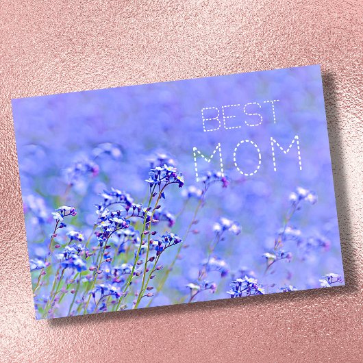 Beste Mama Beste Mama je pastellfarben elegant flo Karte