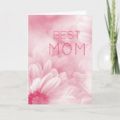 Beste Mama Beste Mama je pastellfarben elegant flo Karte (Vorderseite)