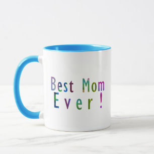 Beste Mama & Bester Vater je, lustige farbenfrohe  Tasse