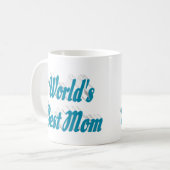 Beste Mama Blau Halbtext Kaffeetasse (Vorderseite Links)
