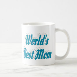 Beste Mama Blau Halbtext Kaffeetasse