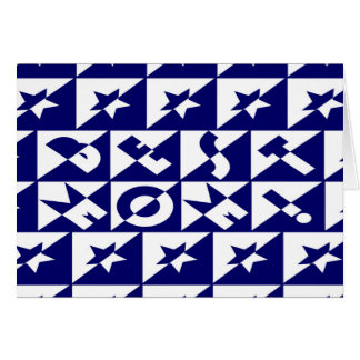 Beste Mama Blau mit weißem Muster und Sternenkarte