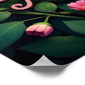 Beste Mama Blumenkohl-Blume für den Muttertag Poster (Ecke)
