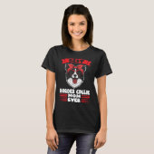 Beste Mama Border Collie Mama T-Shirt (Vorne ganz)