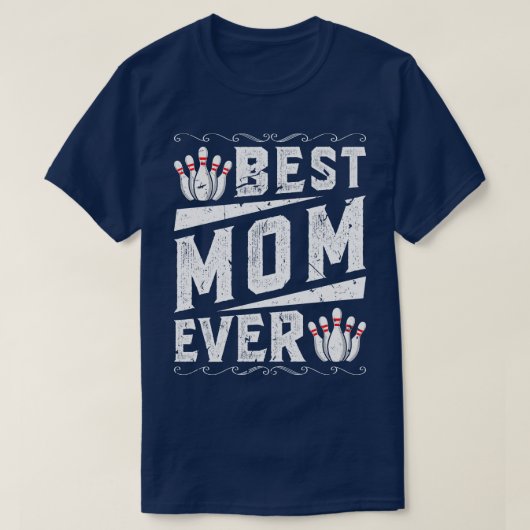 Beste Mama Bowling T-Shirt (Design vorne)