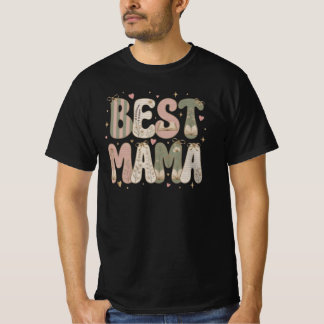 Beste Mama Buchliebhaber Blumenliteratur-Design T-Shirt