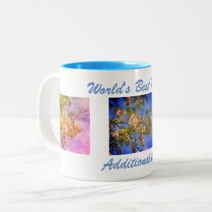 Beste Mama Bügelblüten Personalisiert Zweifarbige Tasse
