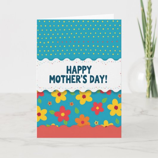 Beste Mama Bunte Punkte Karte (Vorderseite)