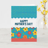Beste Mama Bunte Punkte Karte (Gelbe Blume)