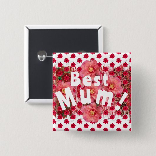 Beste Mama! Button (Vorne & Hinten)