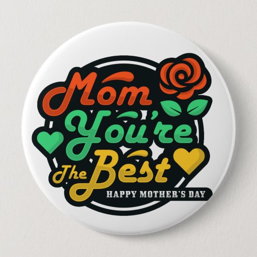 Beste Mama Button (Vorderseite)
