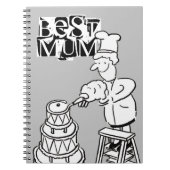 Beste Mama Cake Maker Dekorieren Riesenkuchen-Note Notizblock (Vorderseite)