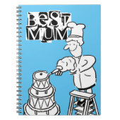Beste Mama Cake Maker Dekorieren Riesenkuchen-Note Notizblock (Vorderseite)