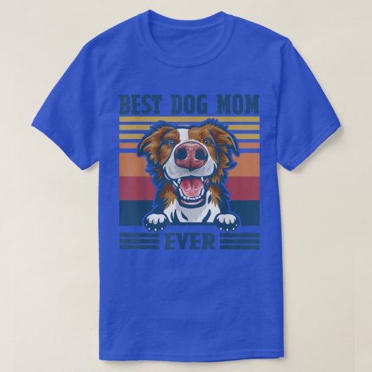 Beste Mama Collie Funny Dog Mama Mutter T-Shirt (Design vorne)