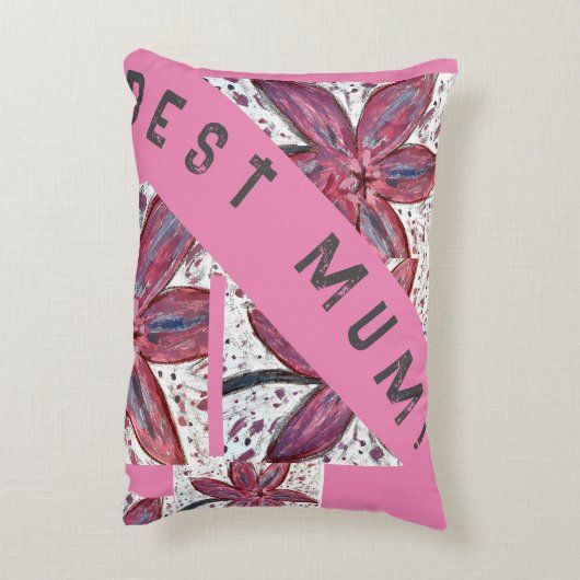 Beste Mama! Dekokissen (Rückseite(Vertikal))