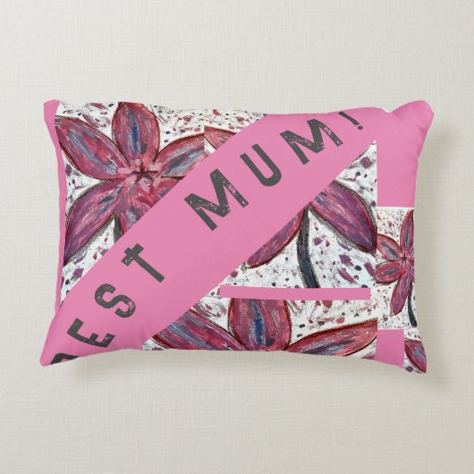 Beste Mama! Dekokissen (Rückseite)