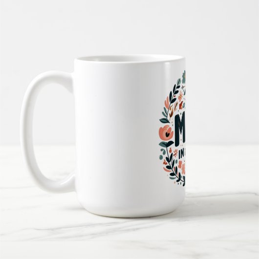 Beste Mama der Welt - Blumenkranz Kaffeetasse (Links)