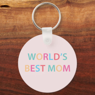 Beste Mama der Welt Farbige Schlüsselanhänger