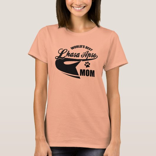 Beste Mama des Lhasas Apso der Welt T-Shirt (Vorderseite)