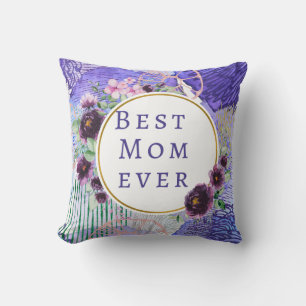 Beste Mama, die je lila geworfen hat Kissen