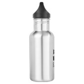 Beste Mama Die schwarze moderne Typografie Edelstahlflasche (Links)