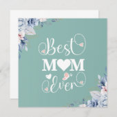 Beste Mama Eine elegante Grußkarte (Vorne/Hinten)