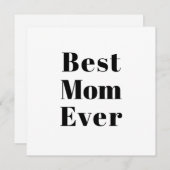 Beste Mama Eine Schwarz-weiße, moderne Typografie (Vorne/Hinten)