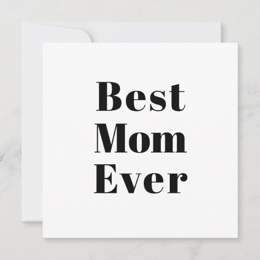 Beste Mama Eine Schwarz-weiße, moderne Typografie (Vorderseite)