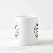 Beste Mama Elegantes Blumendesign Kaffeetasse (Mittel)