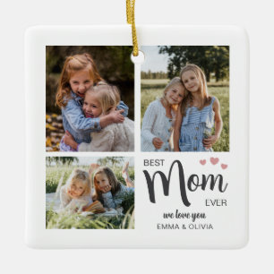 Beste Mama Erstellen Sie Ihr eigenes Foto Keramikornament