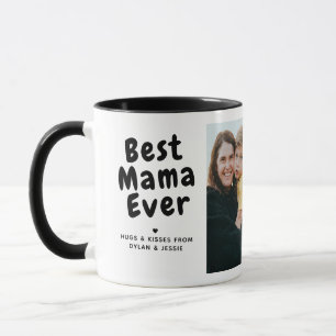 Beste Mama-Ever 2-Foto-Collage und benutzerdefinie Tasse