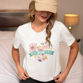 Beste Mama-Ever | Blühende Wildblumen Foto Herz Tri-Blend Shirt