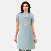 Beste Mama Ever dusty blue custom script text nied Schürze (Getragen)