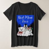 Beste Mama Ever Eisbär, Pinguin, Siegel Große Größe T-Shirt (Design vorne)
