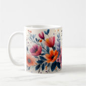 Beste Mama Ever Elegantes Watercolor Muttertagsges Kaffeetasse (Links)