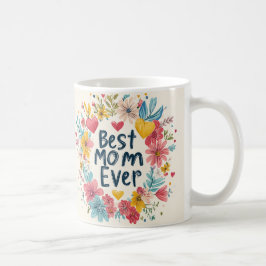 Beste Mama Ever floral Muttertagskaffee Tasse 5