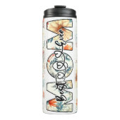 Beste Mama Ever gelbe Blumen Thermosbecher (Vorderseite)