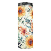 Beste Mama Ever gelbe Blumen Thermosbecher (Rückseite)