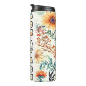 Beste Mama Ever gelbe Blumen Thermosbecher (Nach rechts gedreht)