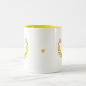Beste Mama Ever & Golden Laurel Wreath Zweifarbige Tasse (Mittel)