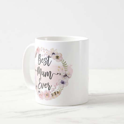 Beste Mama-Ever Kaffeetasse (Vorderseite Links)