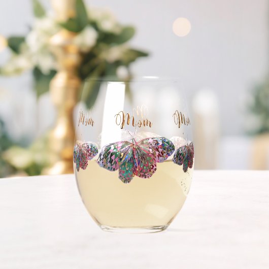 Beste Mama Ever Stemless Weinglas Ohne Stiel (Insitu (Hochzeit))