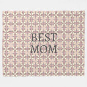 Beste Mama Fleecedecke (Vorderseite (Horizontal))